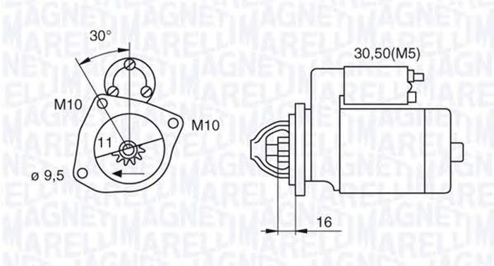 Electromotor FORD FOCUS C-MAX MAGNETI MARELLI 063280029010