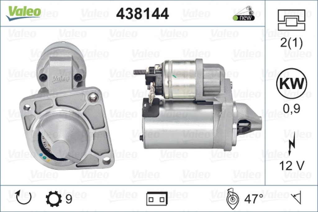 Electromotor FORD KA RU8 VALEO 438144
