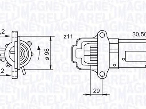 Electromotor FORD MONDEO III B5Y MAGNETI MARELLI 063280023010