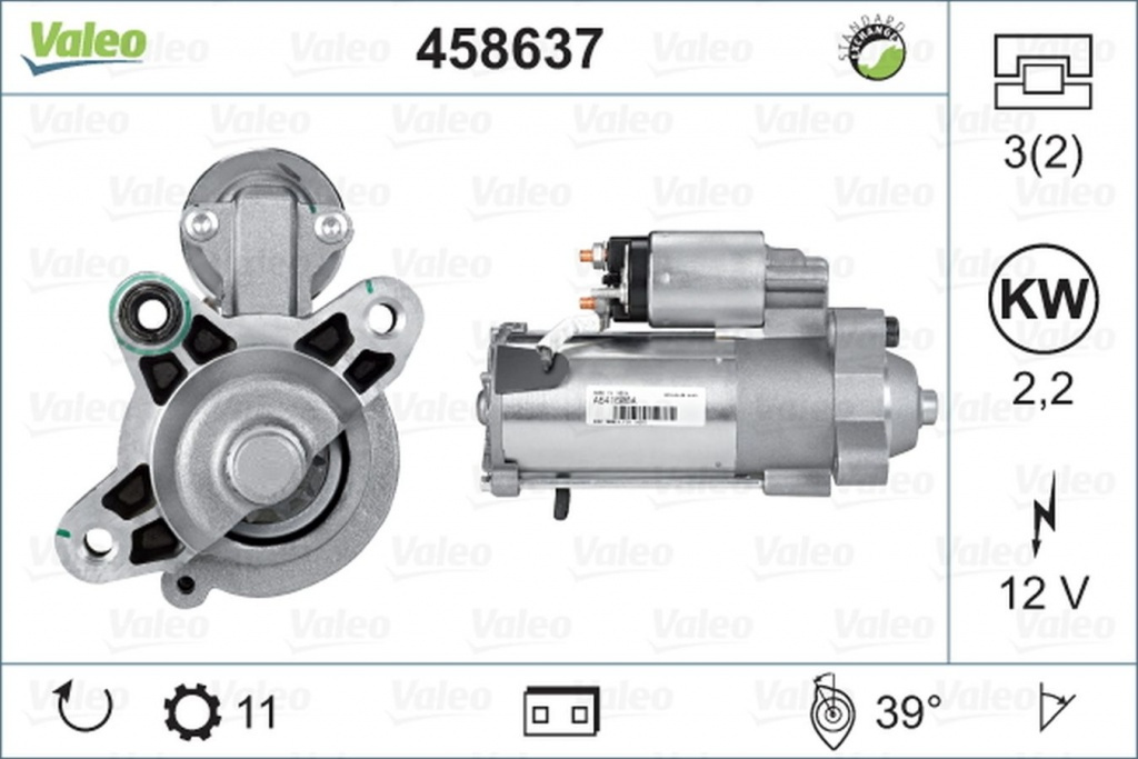 Electromotor FORD MONDEO V limuzina VALEO 458637