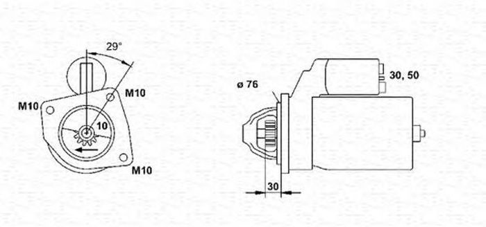Electromotor FORD PUMA EC MAGNETI MARELLI 943253103010