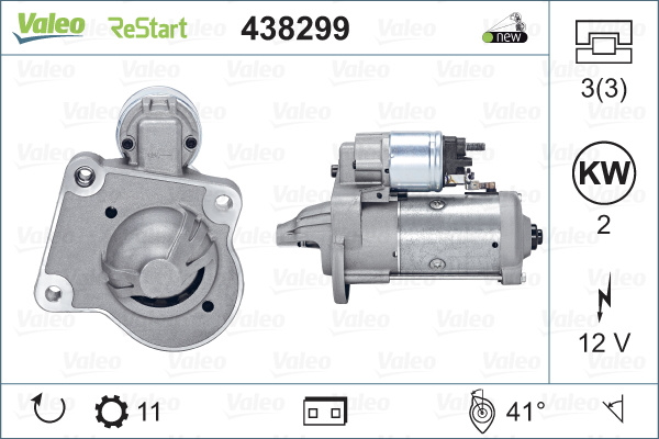 ELECTROMOTOR ~ FORD S-MAX (WA6) 1.6 TDCi 115cp 2011 2012 2013 2014 ~ VAL438299 ~ VALEO