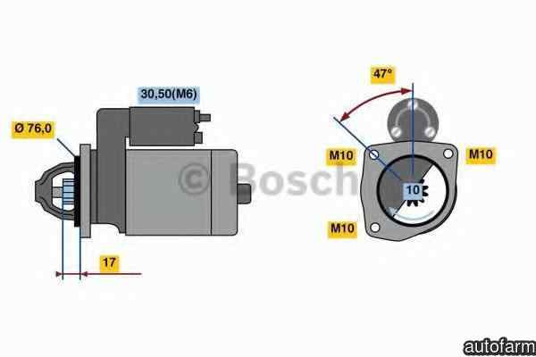 Electromotor FORD TRANSIT CONNECT P65 P70 P80 BOSC