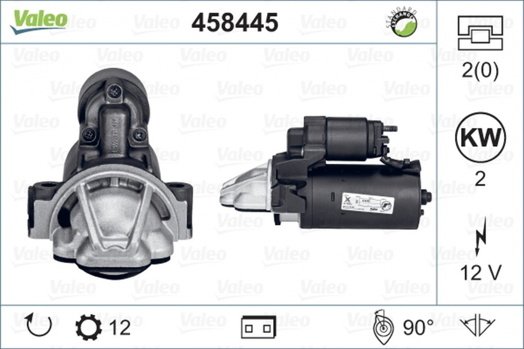 Electromotor FORD TRANSIT CUSTOM bus VALEO 458445