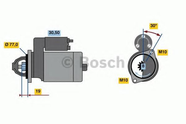 Electromotor HYUNDAI ACCENT III (MC) (2005 - 2010) Bosch 0 986 023 600