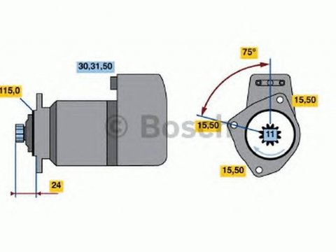 Electromotor IVECO 370 BOSCH 0986013440