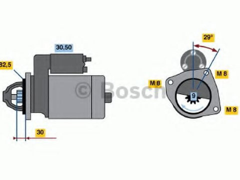 Electromotor IVECO MASSIF Single Cab (2008 - 2011) Bosch 0 986 018 950