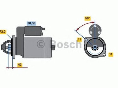 Electromotor LAND ROVER DISCOVERY II LJ LT BOSCH 0001109040