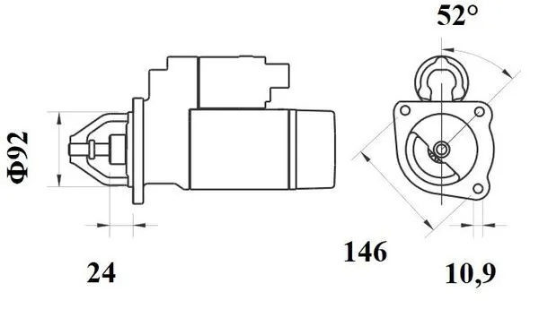 Electromotor MAHLE FORD 5000-Serie 1985-