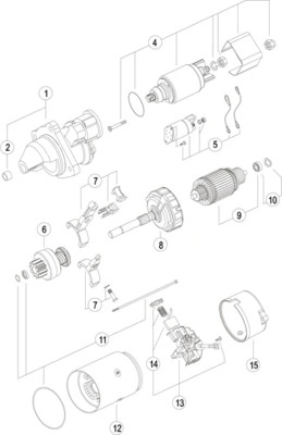 Electromotor MAHLE NEW HOLLAND TN-A 2004-2008 - MS 24