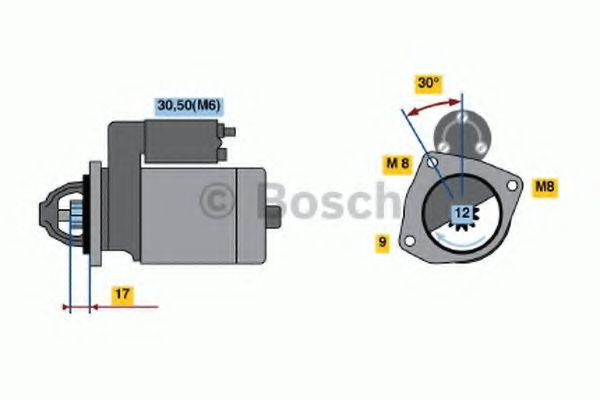 Electromotor MAZDA 2 (DY) (2003 - 2016) Bosch 0 98