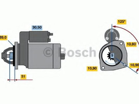 Electromotor MERCEDES ATEGO (1998 - 2004) Bosch 0 986 017 240