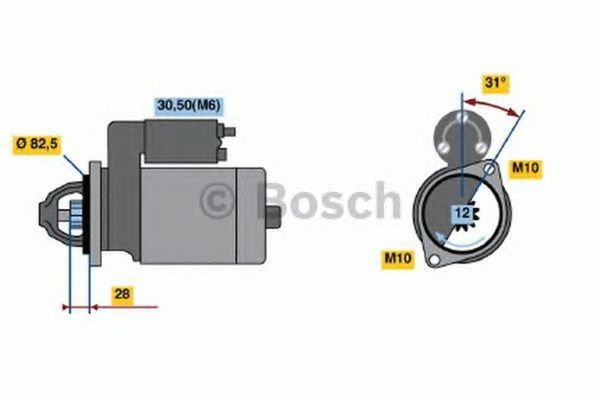 Electromotor MERCEDES-BENZ C-CLASS cupe CL203 BOSC