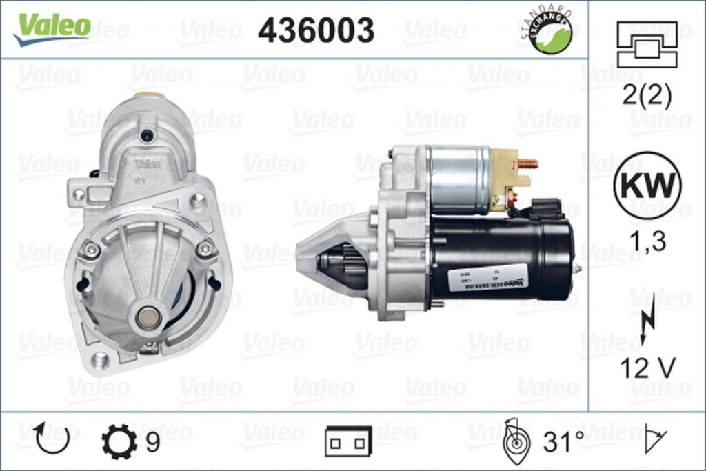 Electromotor MERCEDES-BENZ CLK Cabriolet A208 VALEO 436003