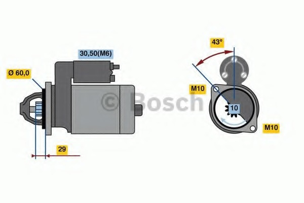 Electromotor # Mercedes-benz S-class 5.5 mercedes cupe [c216] cl 500 [216.371] benzina 388cp/285kw M 273.961 2006 2007 2008 # 0 986 021 800 # BOSCH