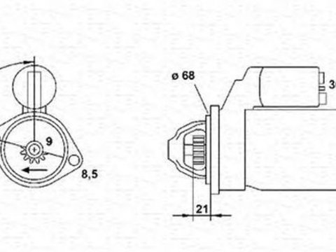 Electromotor MITSUBISHI L 200 K7 T K6 T MAGNETI MARELLI 943254082010