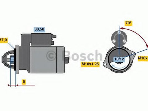 Electromotor MITSUBISHI L 200 (KB_T, KA_T) (2004 - 2016) Bosch 0 986 022 720