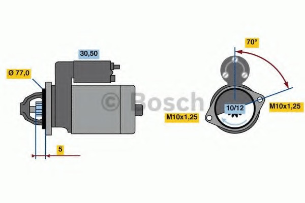 Electromotor # Mitsubishi Nativa 2.5 pajero sport ii [kg; kh] di-d 4wd motorina 178cp/131kw 4D56 HP 2008 2009 2010 2011 2012 2013 2014 2015 2016 2017 2018 2019 2020 2021 2022 2023 2024 2025 # 0 986 022 720 # BOSCH