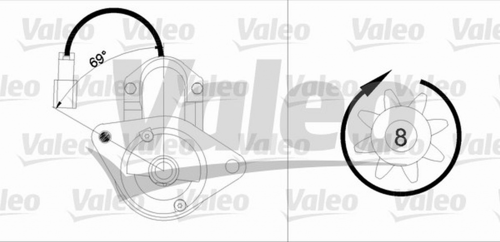 Electromotor NISSAN PRIMERA P10 VALEO 45