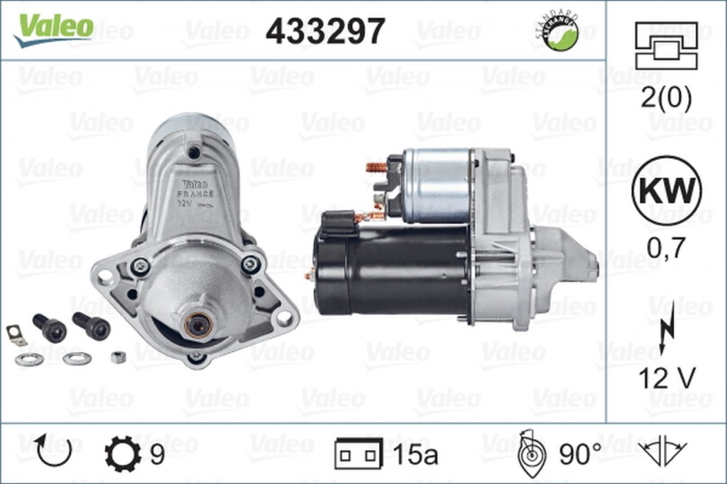 Electromotor OPEL ASTRA G combi F35 VALEO 433297