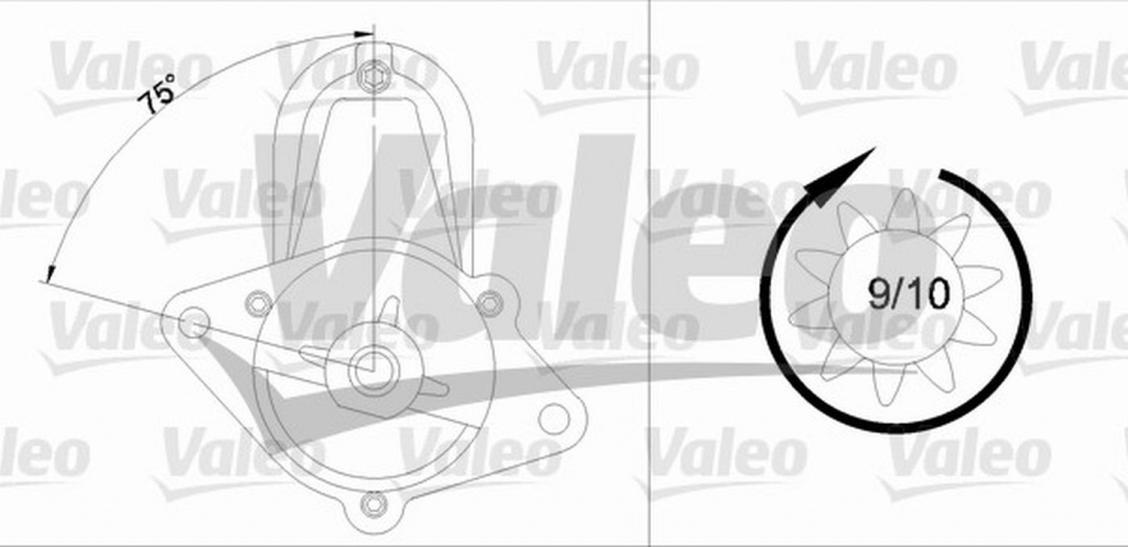 Electromotor OPEL ASTRA G combi F35 VALEO 458188