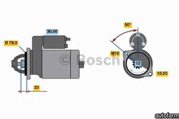 Electromotor OPEL ASTRA H (L48) BOSCH 0 986 019 361