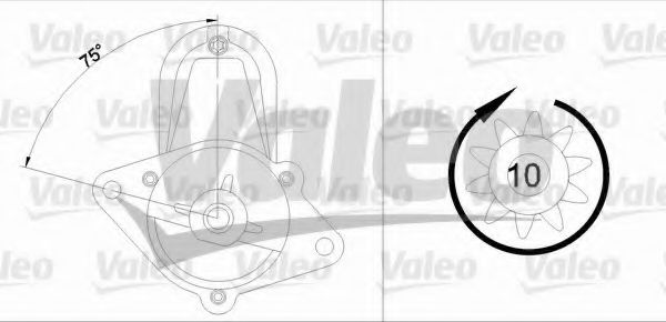 Electromotor OPEL ASTRA H Van (L70) (2004 - 2016) VALEO 458228