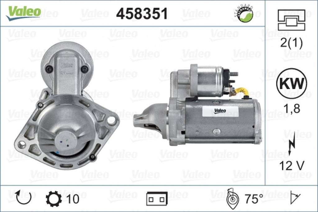 Electromotor OPEL ASTRA J VALEO 458351