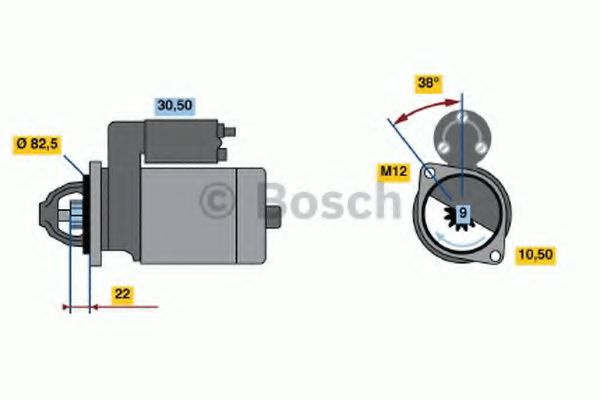 Electromotor OPEL FRONTERA A Sport (5_SUD2) (1992 - 1998) Bosch 0 986 016 280