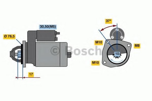 Electromotor OPEL MOVANO B bus (2010 - 2016) Bosch 0 986 023 530