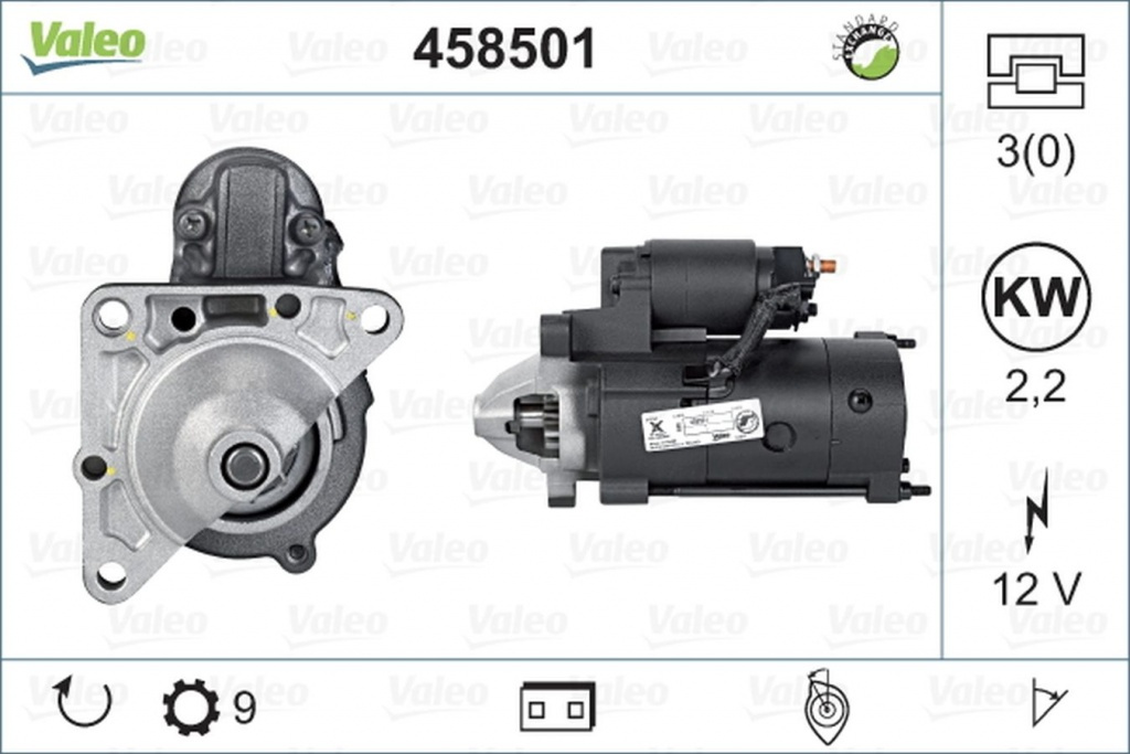 Electromotor OPEL MOVANO caroserie F9 VALEO 458501