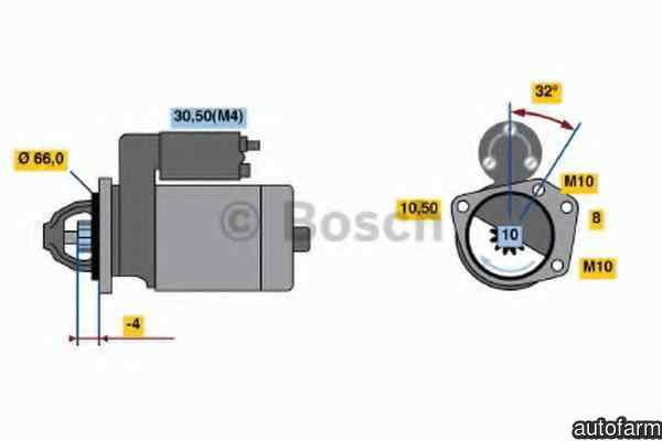 Electromotor OPEL MOVANO platou / sasiu (U9, E9) BOSCH 0 986 020 141