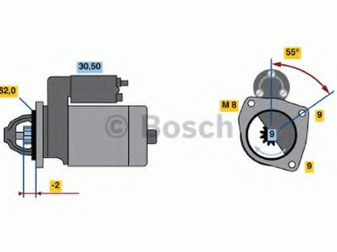 Electromotor PEUGEOT 301 (2012 - 2016) Bosch 0 986 013 850