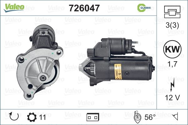 Electromotor # Peugeot 307 2.0 [3a/c] hdi 135 motorina 136cp/100kw RHR (DW10BTED4) 2003 2004 2005 2006 2007 2008 2009 2010 2011 2012 2013 2014 2015 2016 2017 2018 2019 2020 2021 2022 2023 2024 2025 # 726047 # VALEO