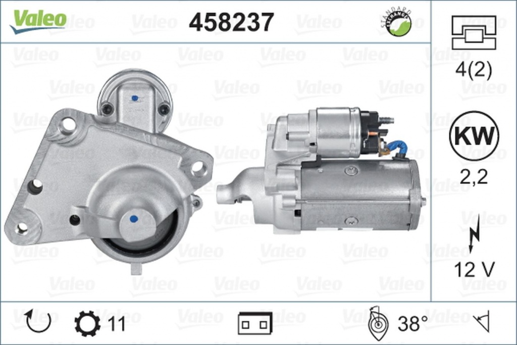 Electromotor PEUGEOT 407 SW 6E VALEO 458237