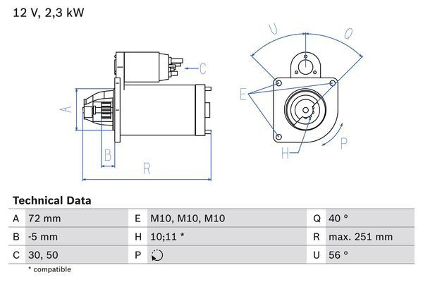 Electromotor # Peugeot Boxer 2.0 platou / sasiu [2