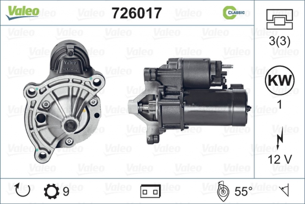 Electromotor PEUGEOT BOXER bus 244 Z VALEO 726017