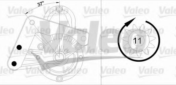 Electromotor PEUGEOT EXPERT caroserie (VF3A_, VF3U_, VF3X_) (2007 - 2016) VALEO 455982