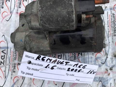 Electromotor Renault Megane 3 1.6 benzina cod piesa: 8200665518