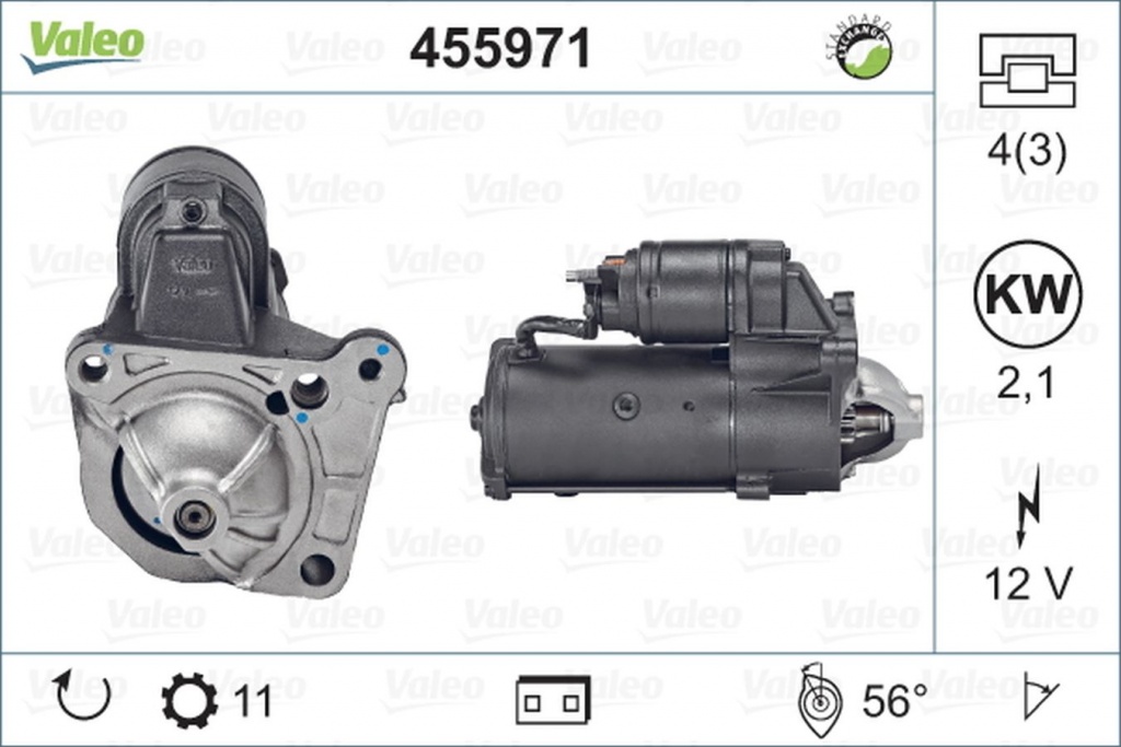 Electromotor RENAULT Scenic II JM0 1 VALEO 455971
