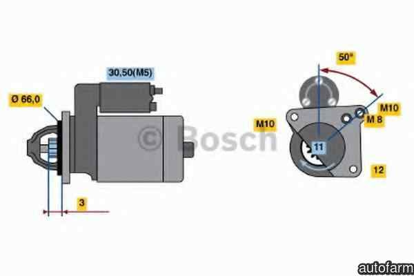 Electromotor RENAULT TRAFIC II caroserie FL BOSCH 0 986 020 131