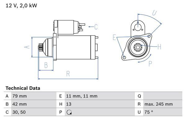 Electromotor # Seat Altea 2004 2005 2006 2007 2008 2009 2010 2011 2012 2013 2014 2015 2016 2017 2018 2019 2020 2021 2022 2023 2024 2025 # 0 986 026 160 # BOSCH