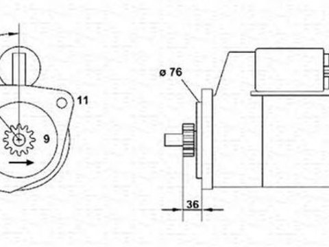 Electromotor SEAT CORDOBA Vario 6K5 MAGNETI MARELLI 943251326010