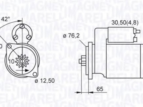 Electromotor SKODA OCTAVIA 2 Combi (1Z5) (2004 - 2013) MAGNETI MARELLI 063521230140