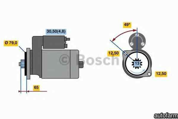 Electromotor SKODA YETI 5L BOSCH 0 001 153 009
