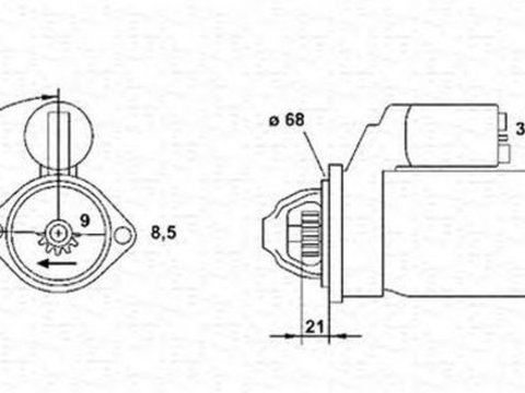 Electromotor SMART CITY-COUPE 450 MAGNETI MARELLI 943251439010