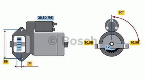 Electromotor (starter) - NOU - fara pies