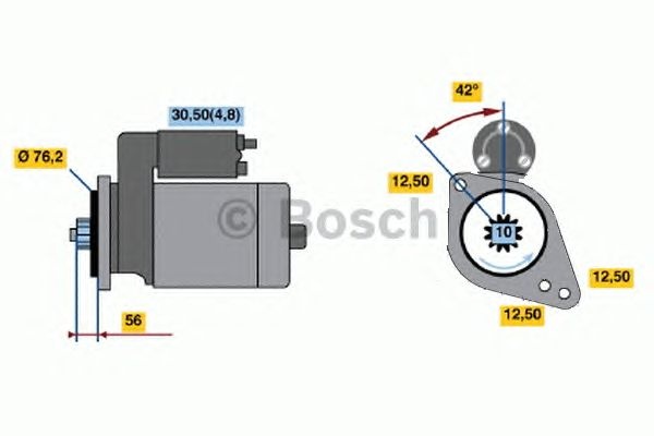 Electromotor (starter) - NOU - fara pies