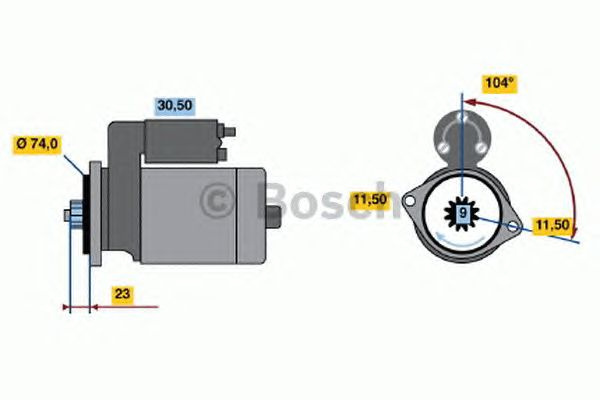 Electromotor (starter) - NOU - fara piesa veche la schimb! TOYOTA LAND CRUISER - Cod intern: W20304402 - LIVRARE DIN STOC in 24 ore!!!