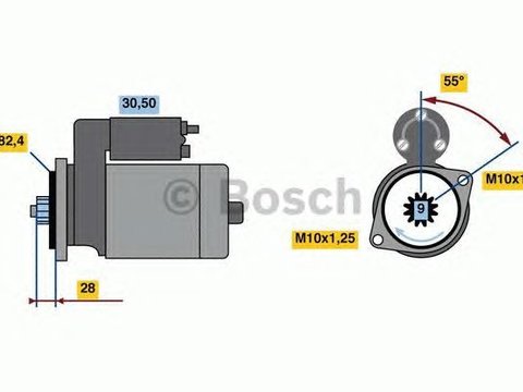 Electromotor (starter) - NOU - fara piesa veche la schimb! HYUNDAI ix55 - Cod intern: W20301036 - LIVRARE DIN STOC in 24 ore!!!